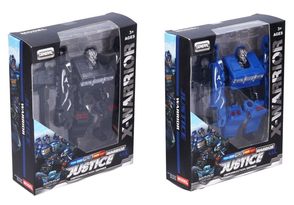 Transformer Polícia 14cm - čierny