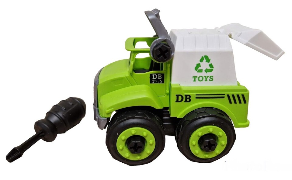 Dopravný prostriedok skrutkovací 14,5cm - smetiarske auto