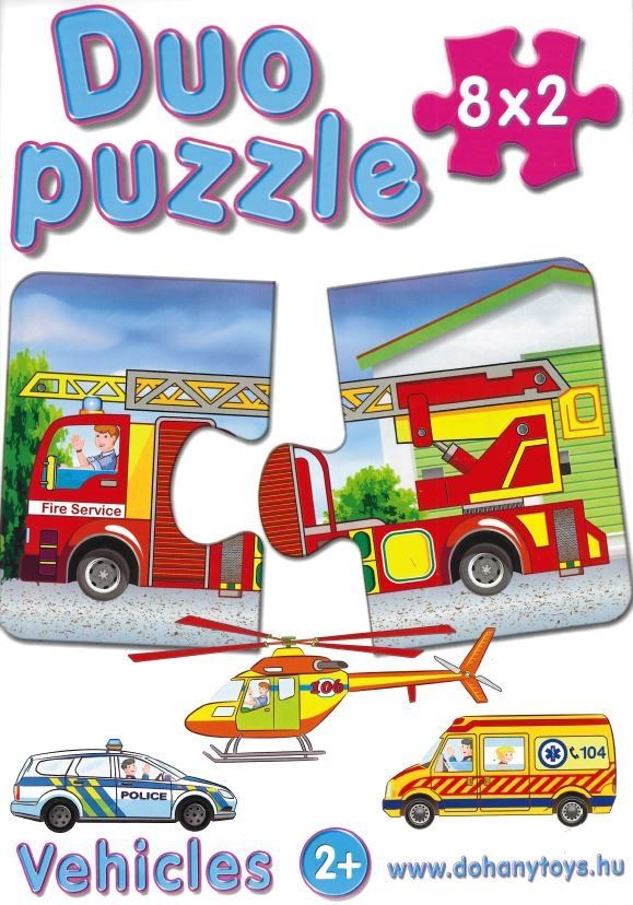 Puzzle duo mix 8x2ks - náhodné