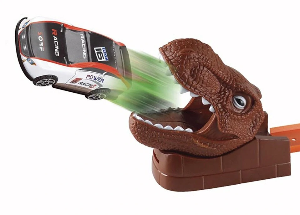 Vystreľovacia dráha 45cm dino so 4 autami
