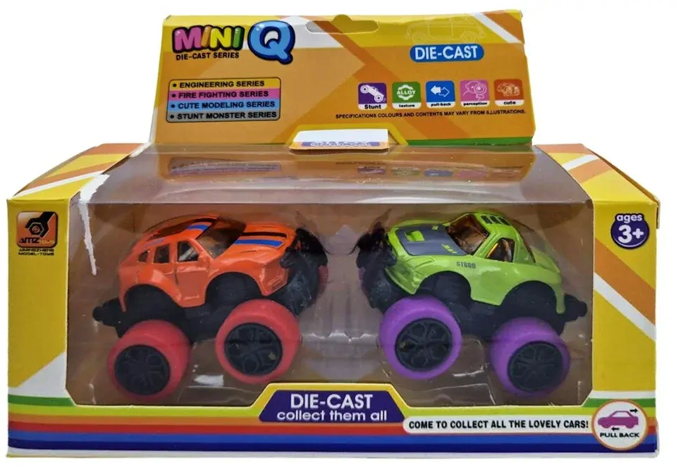 Auto kovové na spätné natiahnutie 2ks 6,2cm