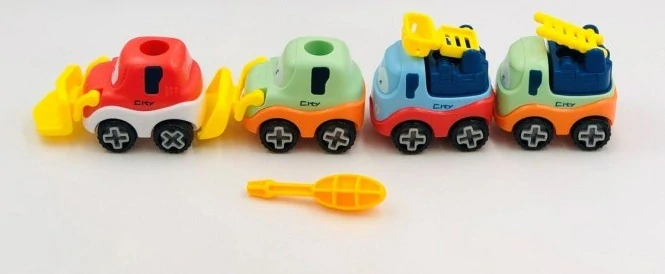 Pracovné autíčka skrutkovacie 4ks/7cm