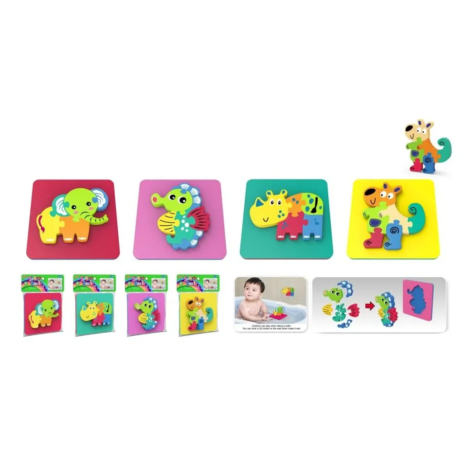 Puzzle soft zvieratko 14x14cm - morský koník
