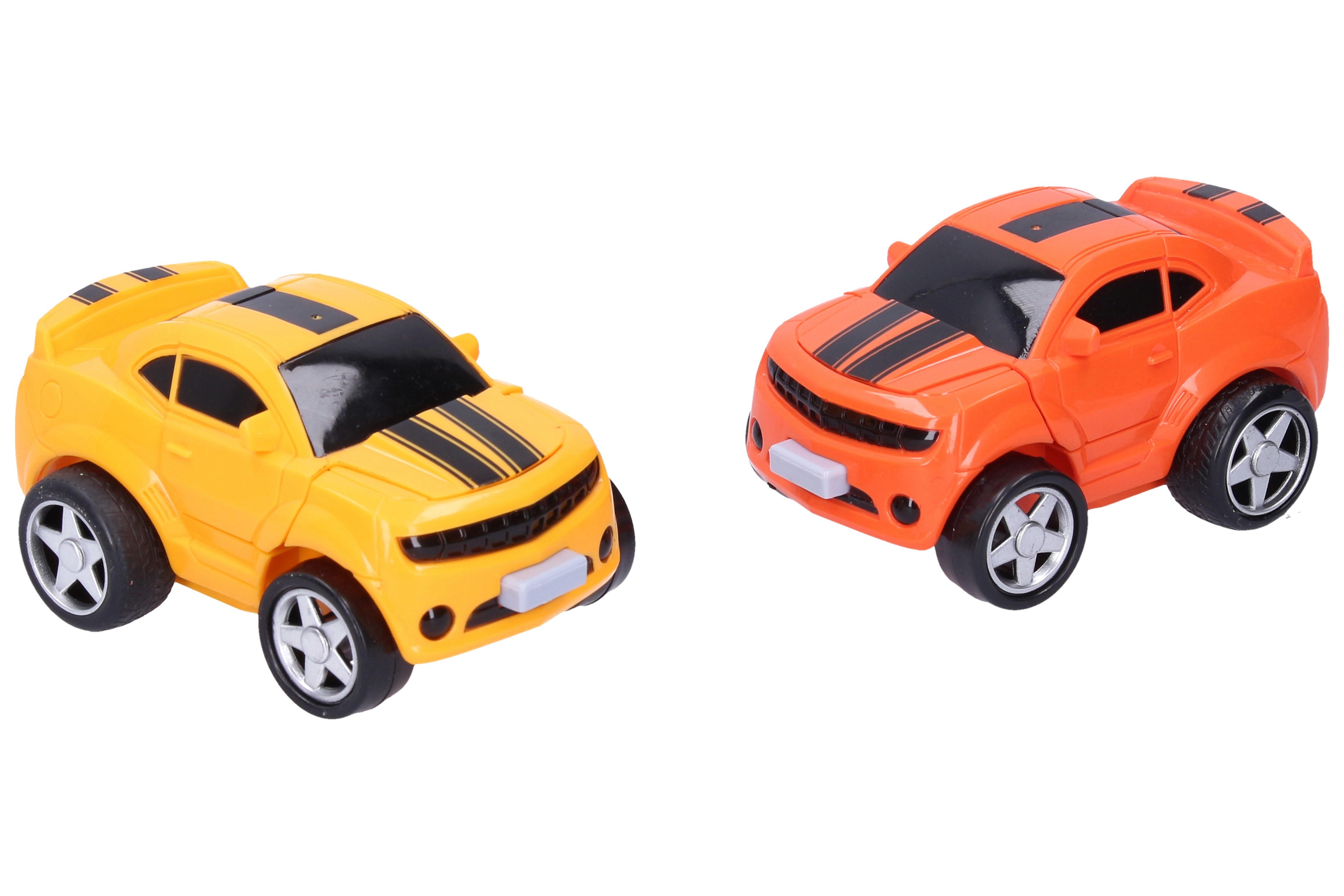 Autorobot na zotrvačník 11cm - oranžová