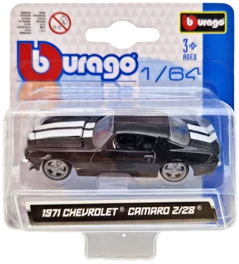 Bburago auto 1:64 mix - červené - Chevrolet