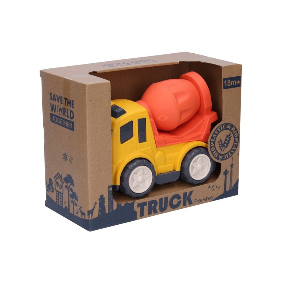 Auto bioplast stavebné stroje 17cm