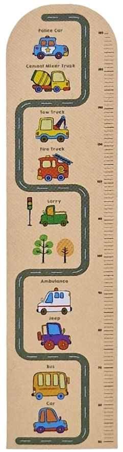Detský meter na stenu autá 120cm