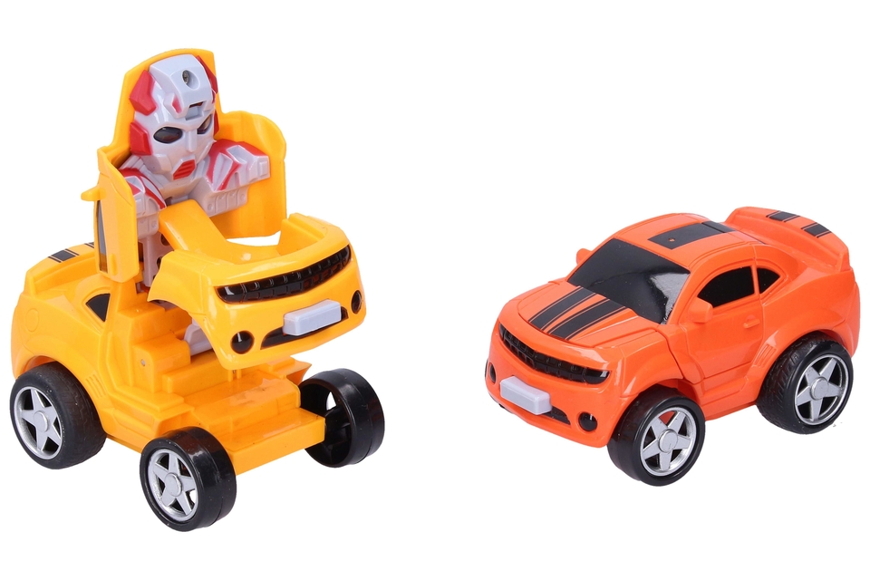 Autorobot na zotrvačník 11cm - oranžová