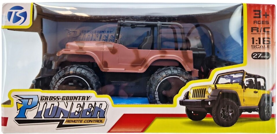 Terénne auto Jeep RC s efektmi 1:16 - náhodné