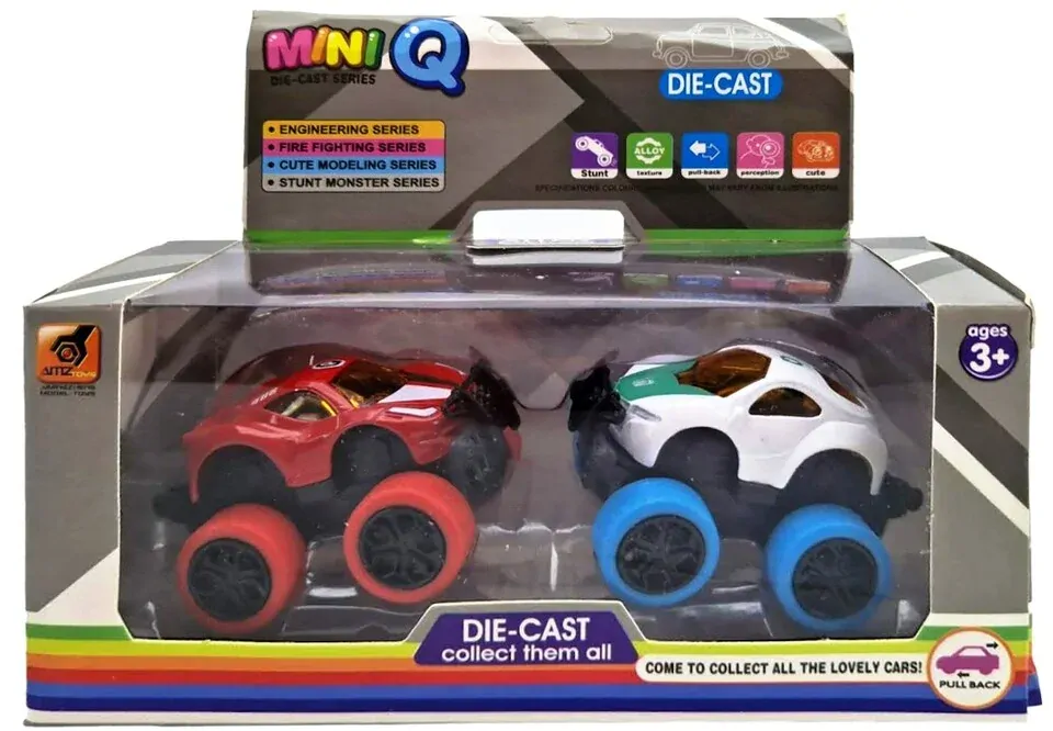Auto kovové na spätné natiahnutie 2ks 6,2cm