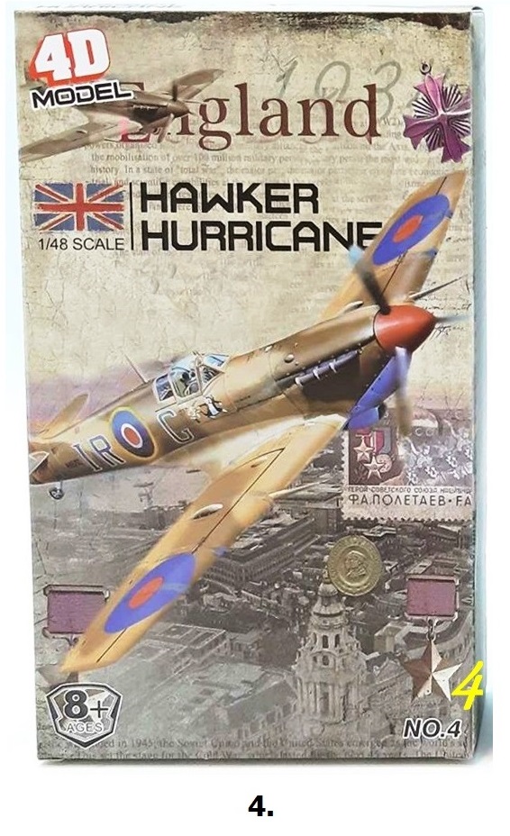 Lietadlo stavebnica 1:48 model 4D - náhodný
