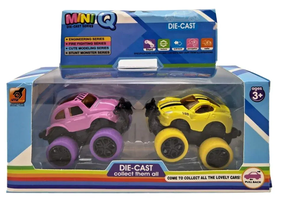 Auto kovové na spätné natiahnutie 2ks 6,2cm