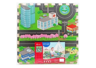Mäkké puzzle bloky Mesto 60x60cm/4kusy