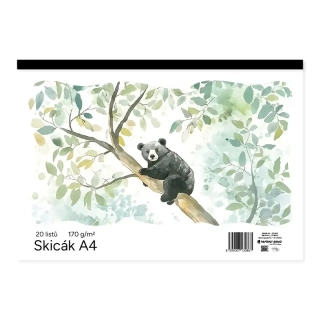 Skicár školský A4/20 listov  170g
