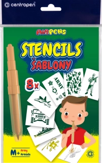 Šablóny Centropen 9996 M/8ks súprava