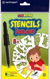 Šablóny Centropen 9996 H/8ks súprava