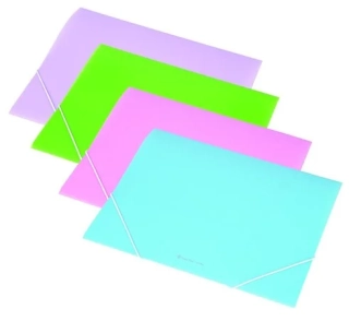 Dosky A4 PANTA PLAST  s gumičkou pastelovo fialové