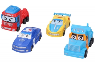 Autorobot na zotrvačník 11cm - tmavo modrý