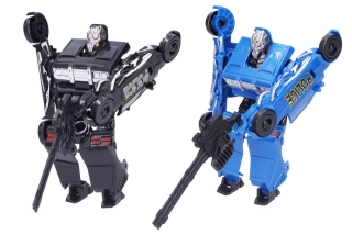 Transformer Polícia 14cm - čierny