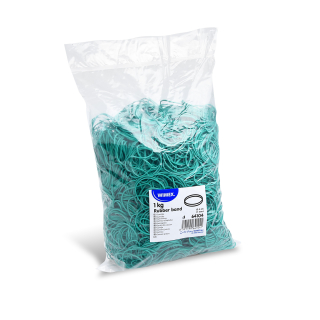 Gumičky viazacie priemer 40mm/1mm/1kg  zelené