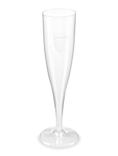 Plastový pohár 0,10l / 10ks kryštáľ na sekt priehľadný