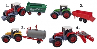 Traktor kovový s návesom 14cm - 3