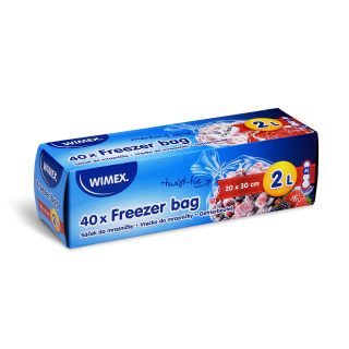 Vrecká do mrazničky  (LDPE) 2l  20x30/40ks  W