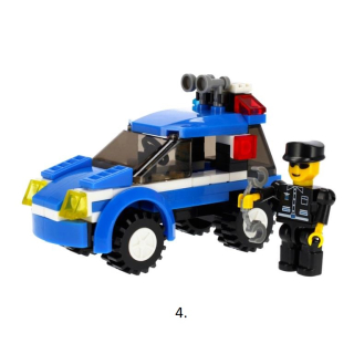 Stavebnica Alleblox PoliceForce 96-103ks/4druhy - 4