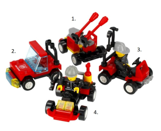 Stavebnica Alleblox FireBrigade 27-36ks/4druhy - náhodná