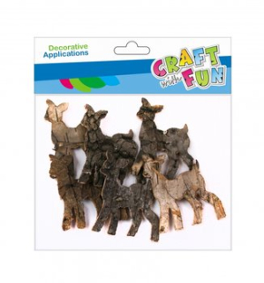 Craft with Fun Dekoračná kôra srnka 6ks