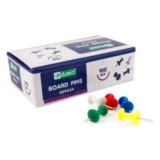 Pripínačky farebné PUSH PIN/100ks do korku D.RECT