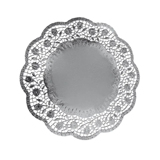 Podložka tortová kruh 32cm/4ks strieborná