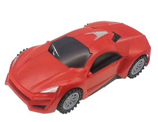 Auto na zotrvačník 16,5cm - červené