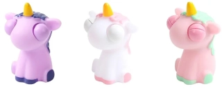 Stláčacie zvieratko Jednorožec 8cm - náhodný
