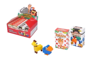 Puzzle strúhadlo na 1ceruzku zvieratko z džungle - žirafa