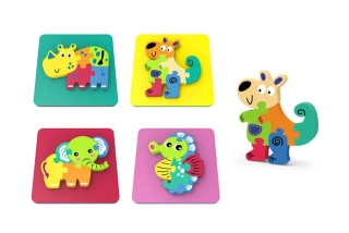 Puzzle soft zvieratko 14x14cm - morský koník