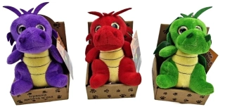 Drak plyšový 13cm - zelený