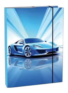 Dosky A5 školské s boxom Blue Car