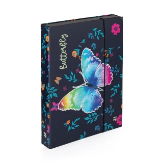 Dosky A4 školské + BOX KARTON Jumbo Motýľ 2 