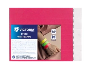 Identifikačný náramok, 3/4" tyvek neónovo ružový VICTORIA