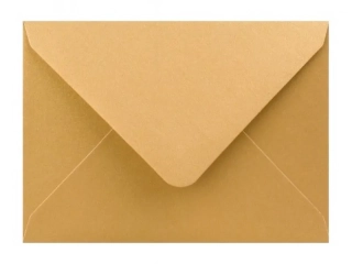Poštové obálky farebné metalické C6 vlhčiace/5ks zlaté