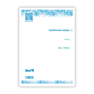 Tlačivo vyúčtovanie výčapu 100970