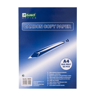 Papier uhľový A4/50 listov modrý D.RECT