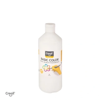 Farby temperové 500ml CREALL biela