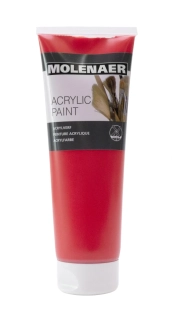 Farby akrylové Molenaer 250 ml červená