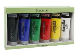 Farby akrylové 6x75 ml sada