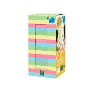 Blok samolepiaci 75x75mm/400 listov pastelový