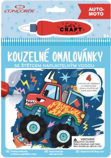 Maľovánky kúzelne CONCORDE Auto-moto