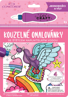 Maľovánky kúzelne CONCORDE Jednorožce a víly