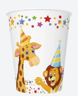 Pohár papierový 250ml/8ks párty